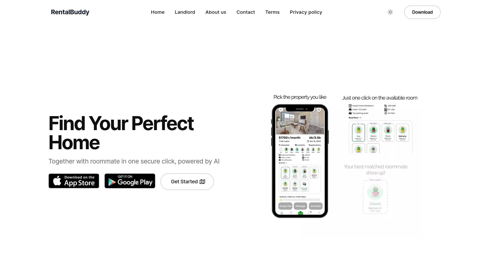 RentalBuddy网页截图,RentalBuddy网页快照