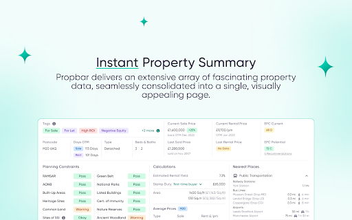Propbar – Property Data Enhancer网页截图,Propbar – Property Data Enhancer网页快照