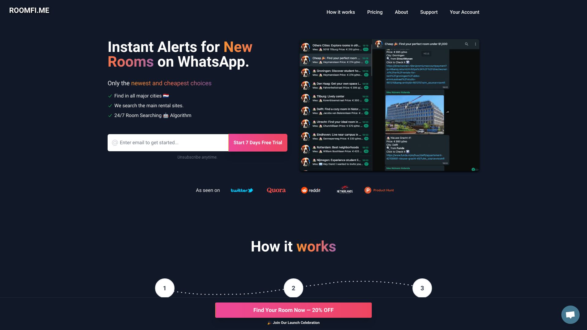 Roomfi网页截图,Roomfi网页快照