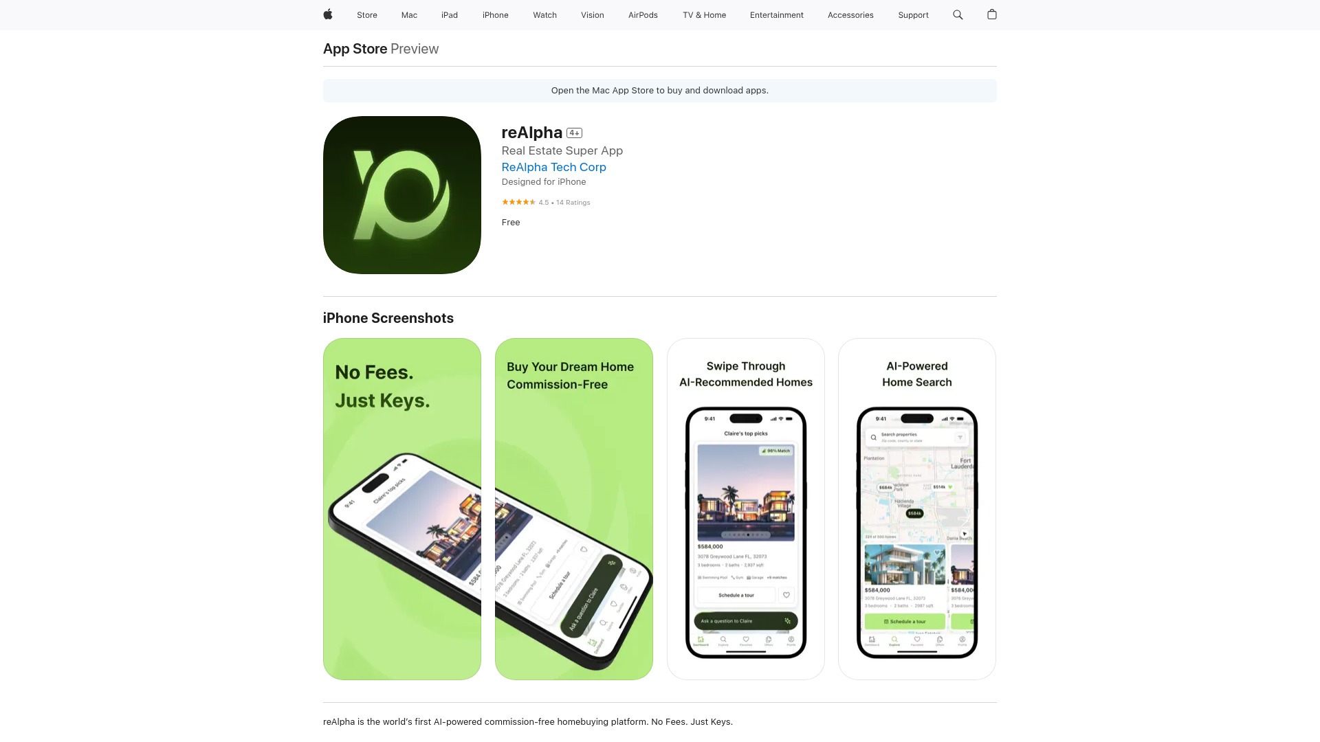 AI Real Estate Agent – reAlpha网页截图,AI Real Estate Agent – reAlpha网页快照