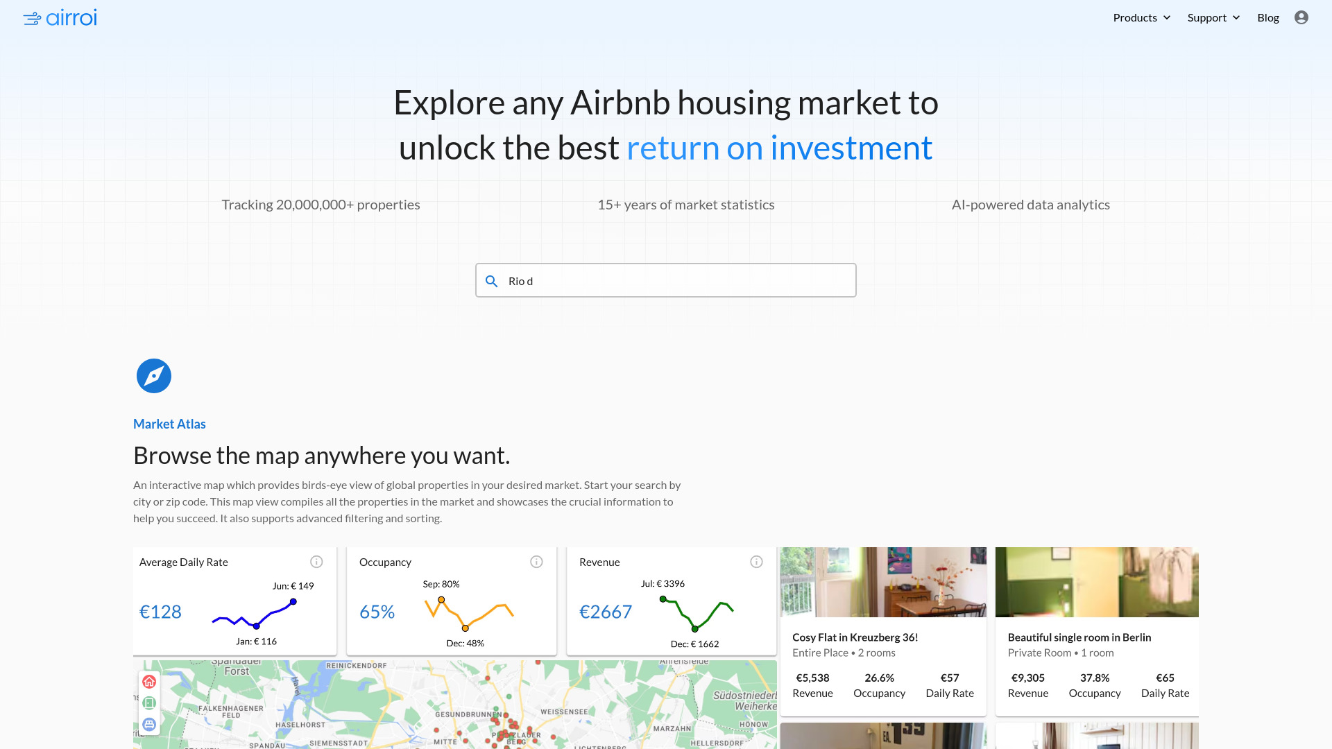 AirROI网页截图,AirROI网页快照