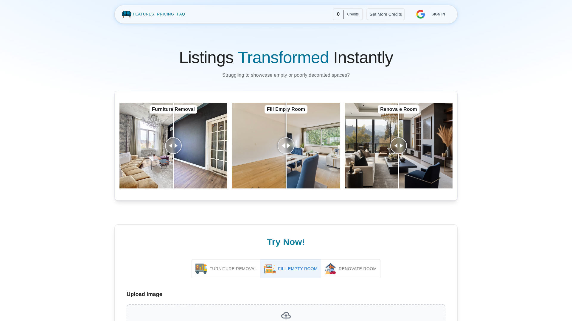 VirtualStagingAi网页截图,VirtualStagingAi网页快照