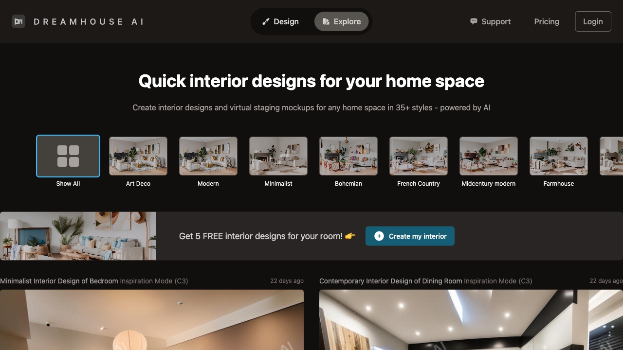 Dreamhouse AI网页截图,Dreamhouse AI网页快照