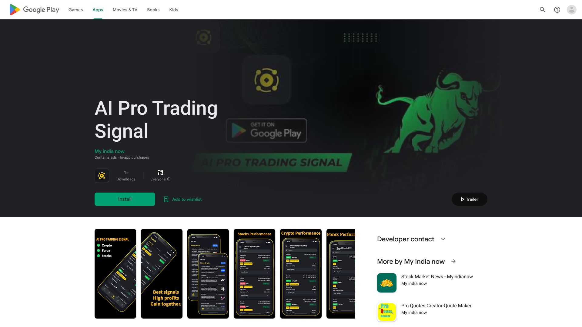 AI Pro Trading Signal网页截图,AI Pro Trading Signal网页快照
