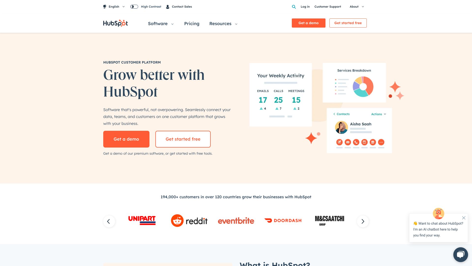 HubSpot网页截图,HubSpot网页快照