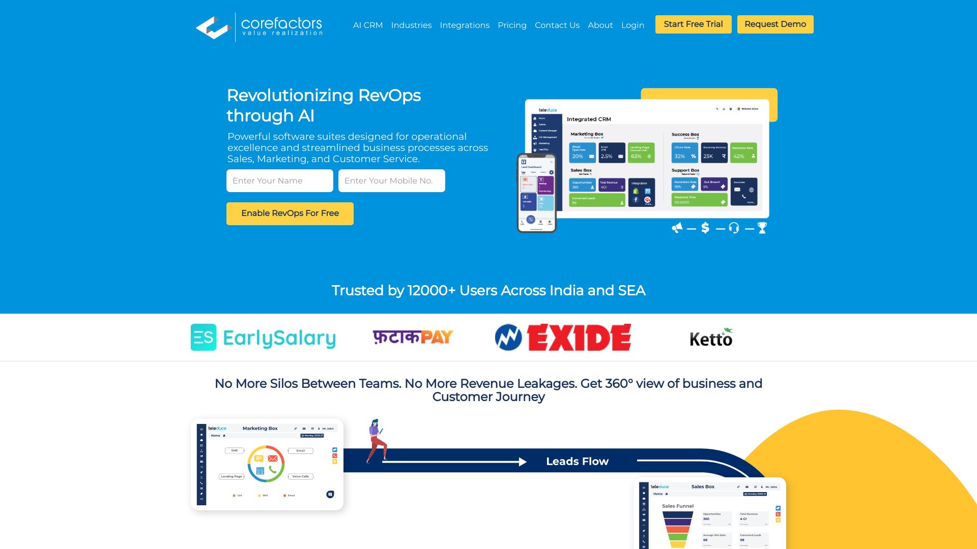 Corefactors AI CRM网页截图,Corefactors AI CRM网页快照