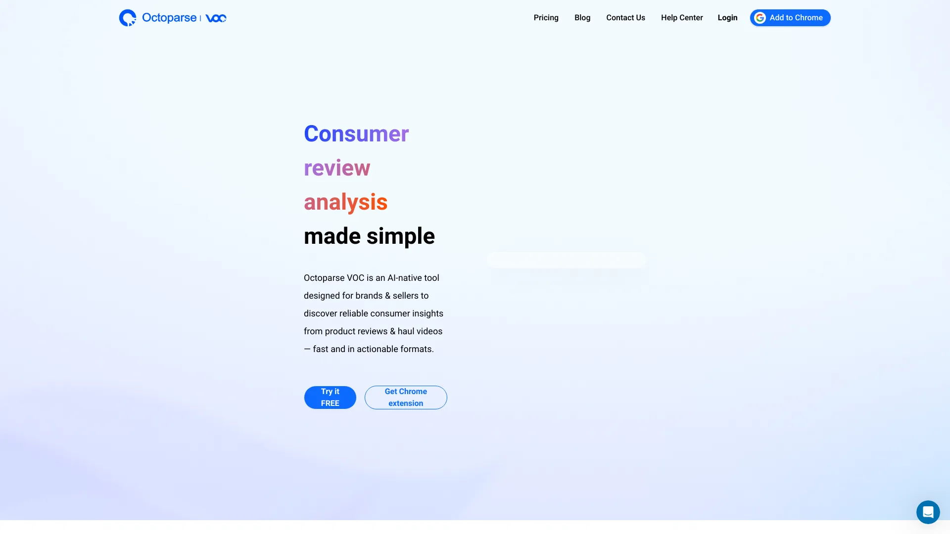 Octoparse VOC网页截图,Octoparse VOC网页快照