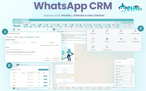 Etivi+ CRM+ para WhatsApp™网页截图,Etivi+ CRM+ para WhatsApp™网页快照