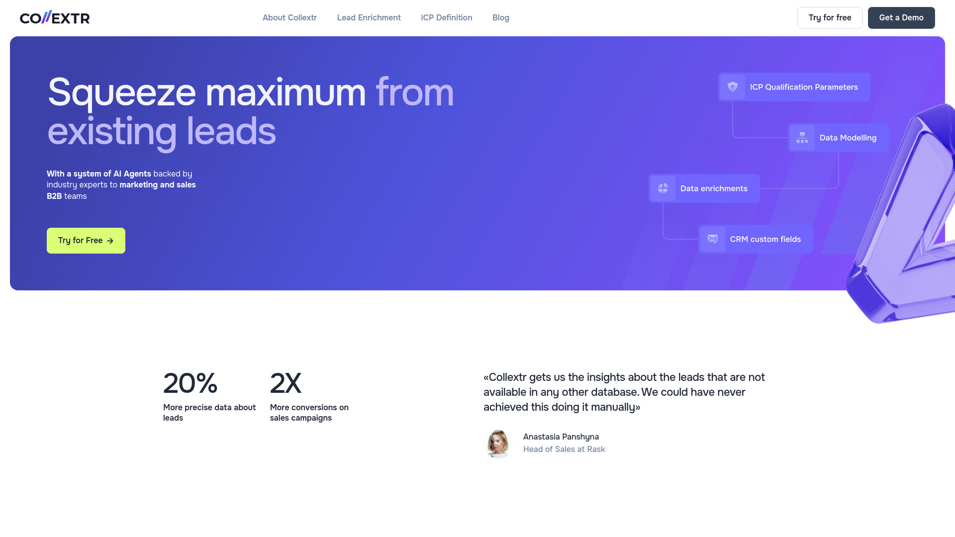 Lead Qualification Skill by Collextr网页截图,Lead Qualification Skill by Collextr网页快照
