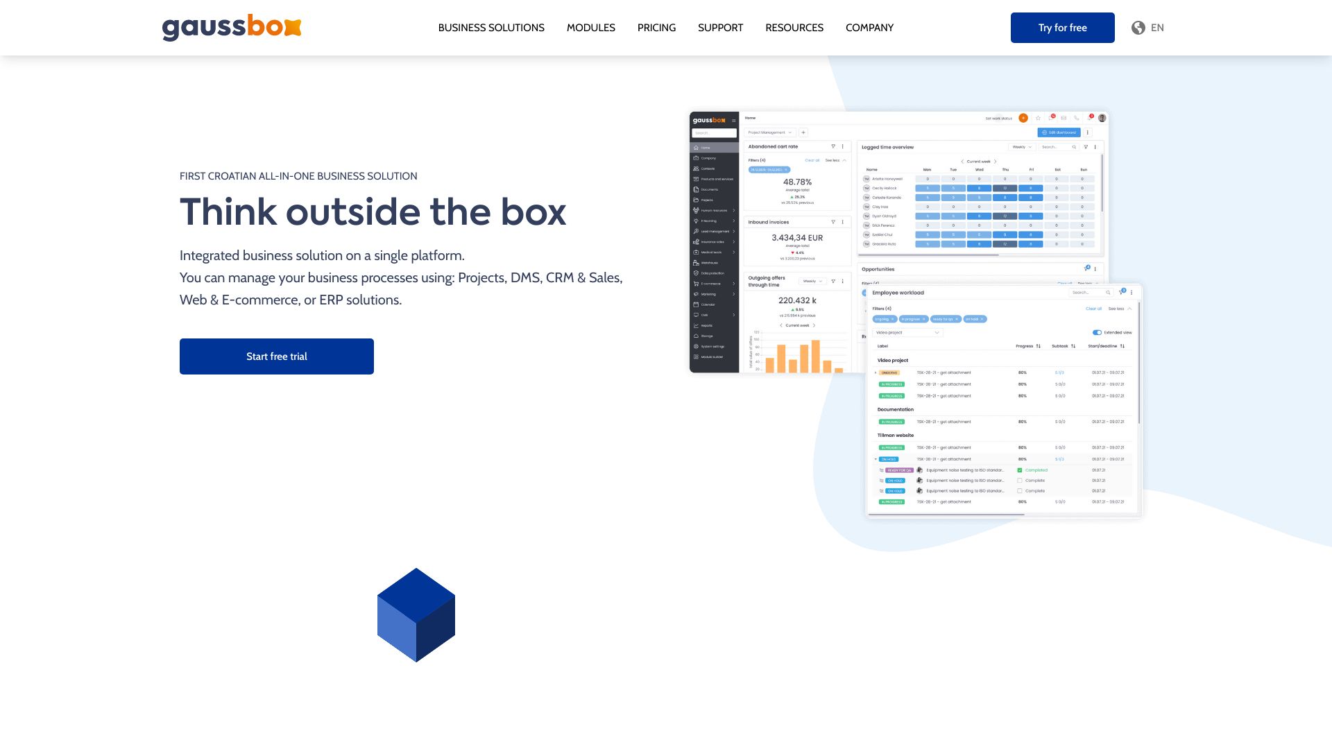 Gauss Box网页截图,Gauss Box网页快照
