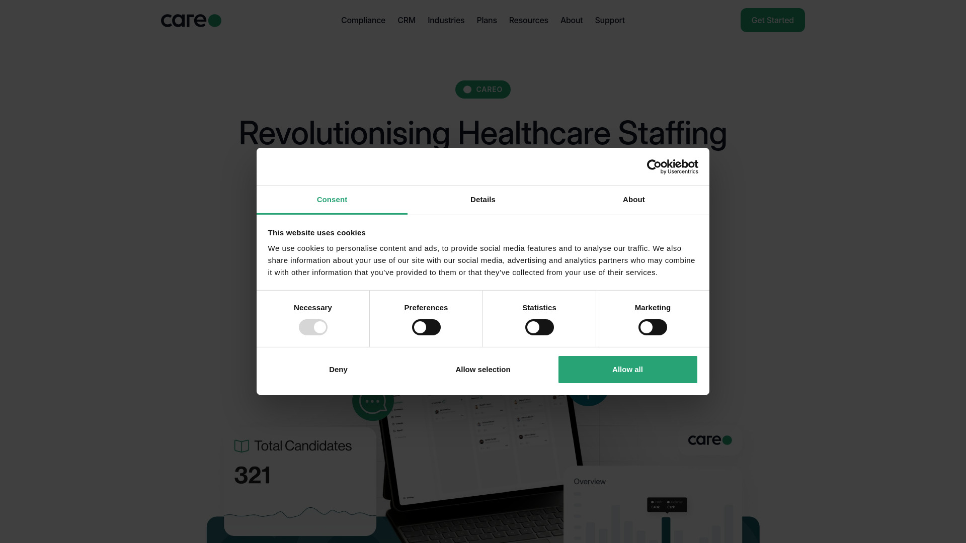 Careo AI网页截图,Careo AI网页快照