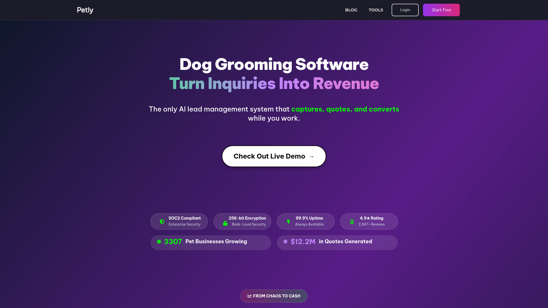 PetlyCare网页截图,PetlyCare网页快照