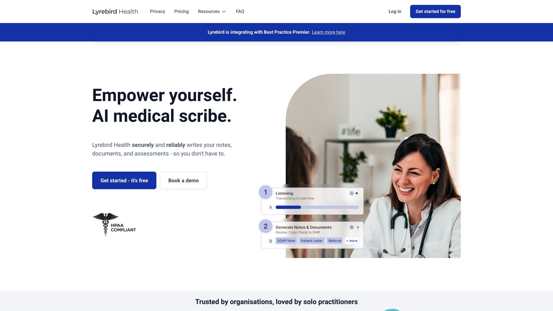 Lyrebird Health网页截图,Lyrebird Health网页快照