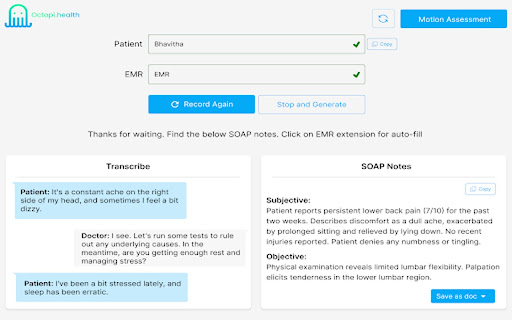 Octopi VAX(Virtual Assistant Experience )网页截图,Octopi VAX(Virtual Assistant Experience )网页快照