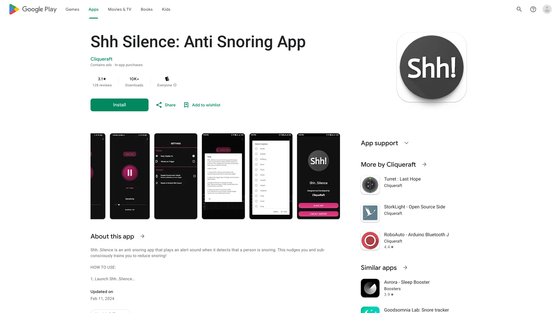 Shh .. Silence网页截图,Shh .. Silence网页快照
