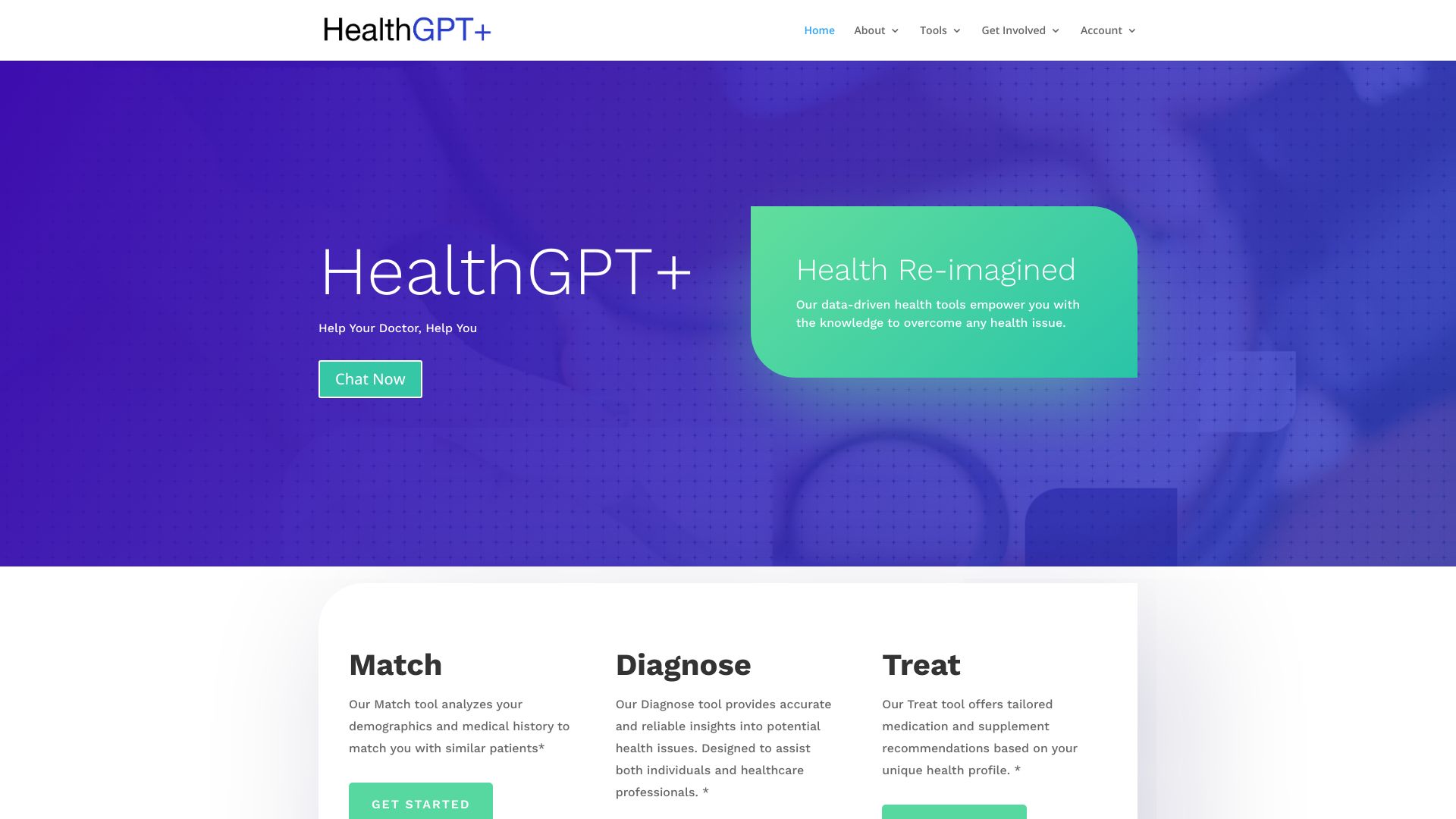 HealthGPT+网页截图,HealthGPT+网页快照
