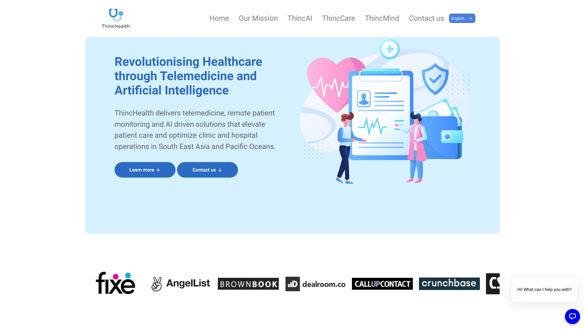 ThincHealth网页截图,ThincHealth网页快照