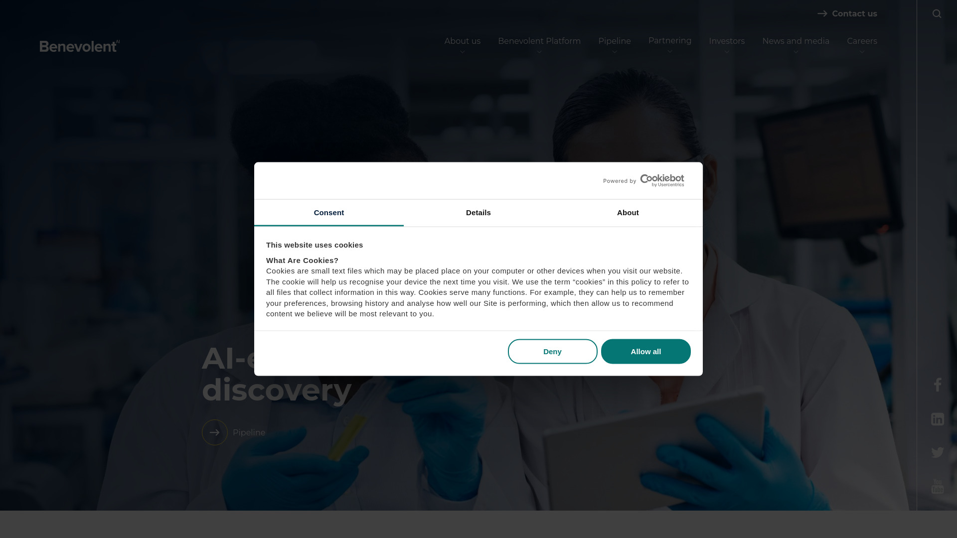 benevolent.ai网页截图,benevolent.ai网页快照