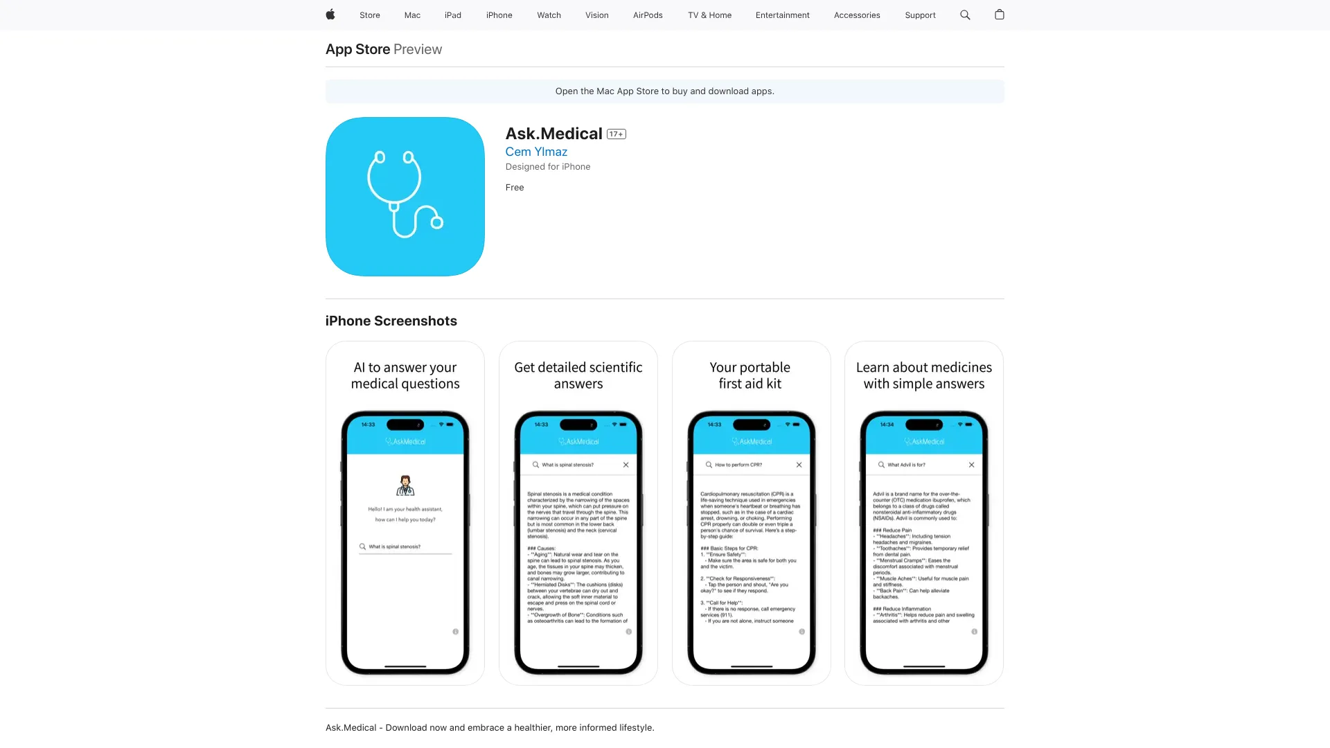 Ask.Medical网页截图,Ask.Medical网页快照