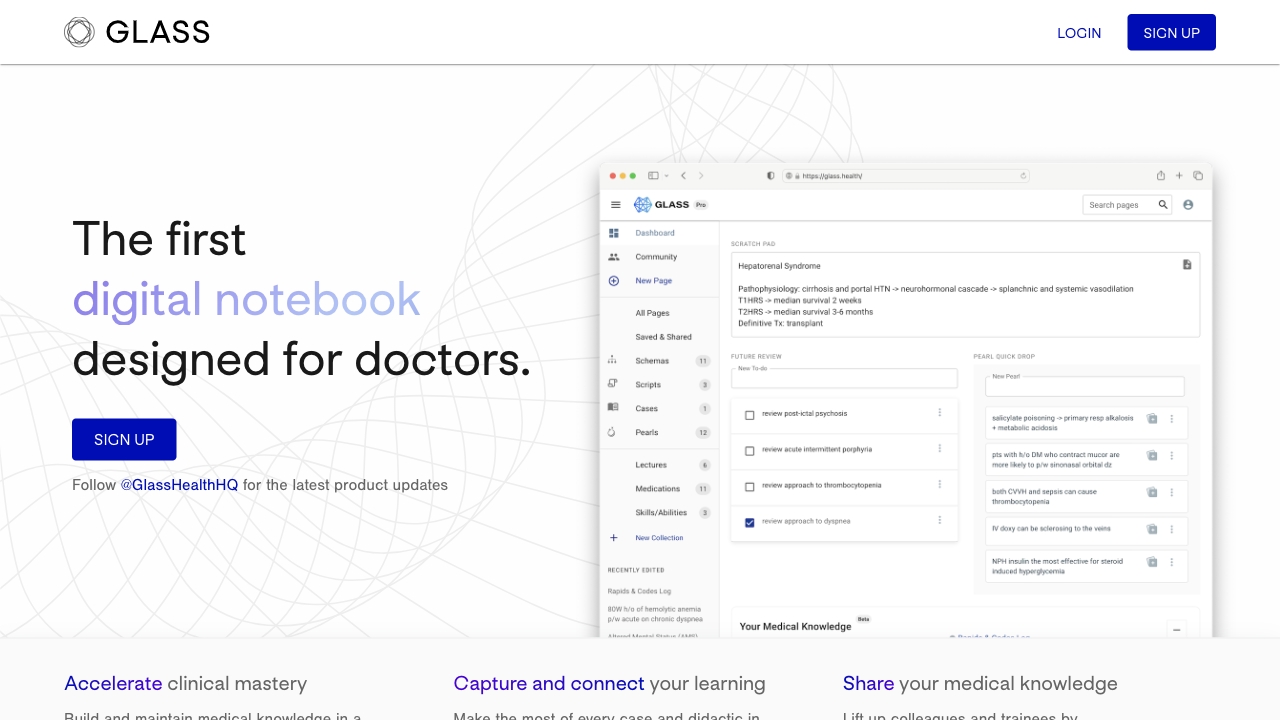 Glass.health网页截图,Glass.health网页快照
