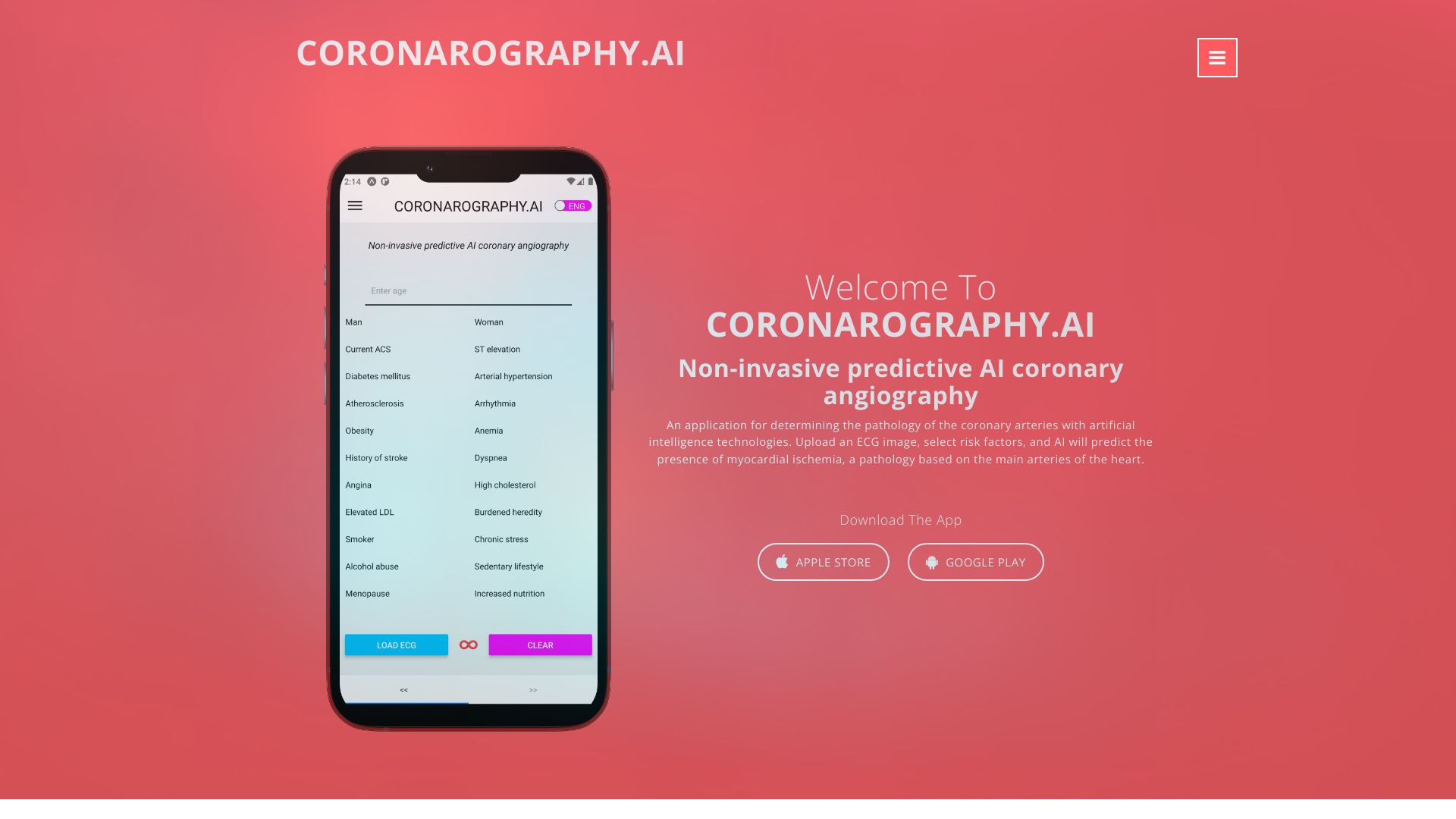 coronarography.ai网页截图,coronarography.ai网页快照