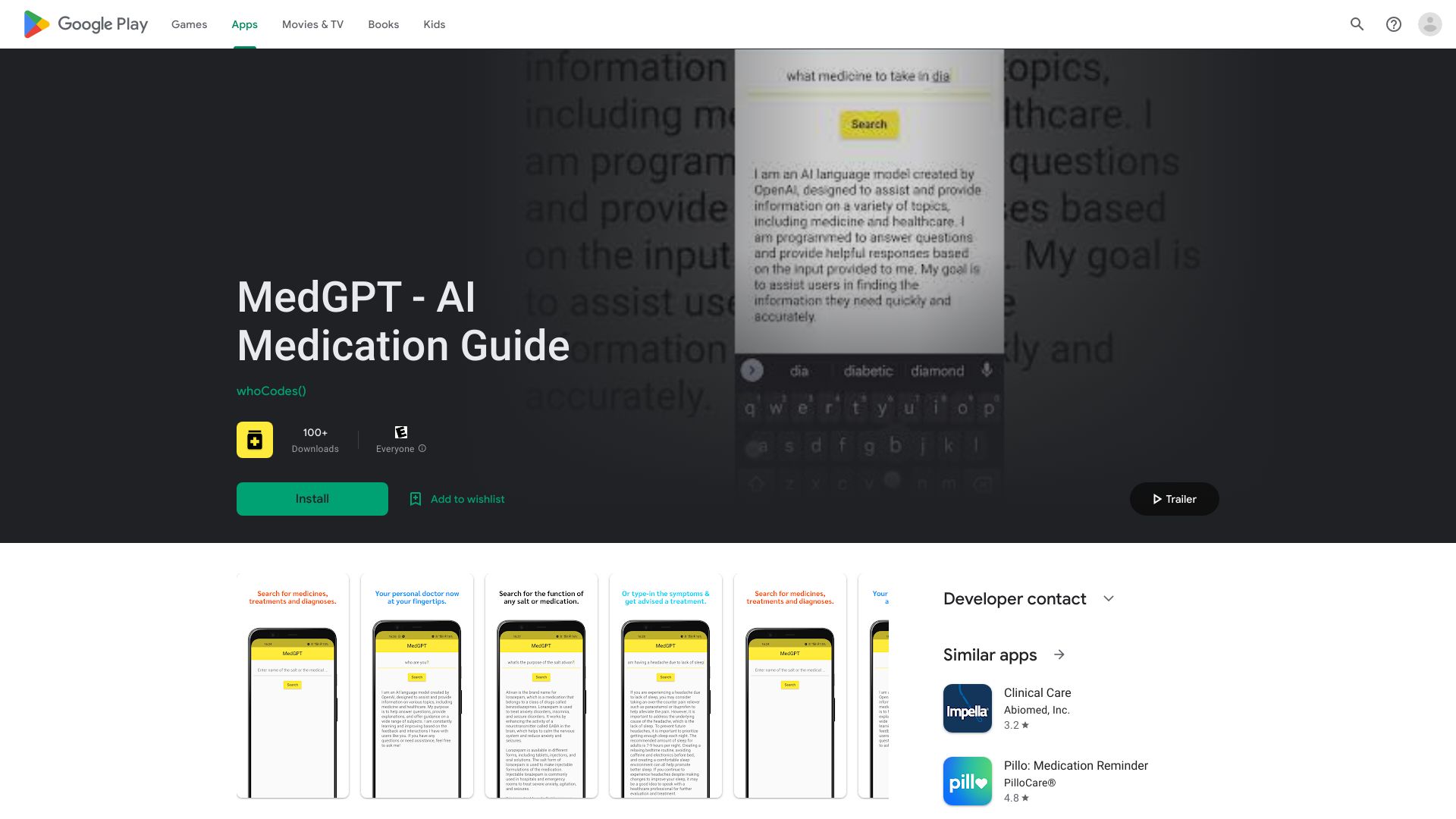 MedGPT – AI Medication Guide网页截图,MedGPT – AI Medication Guide网页快照