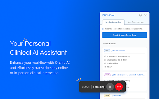 Orchid: AI Clinical Notes网页截图,Orchid: AI Clinical Notes网页快照