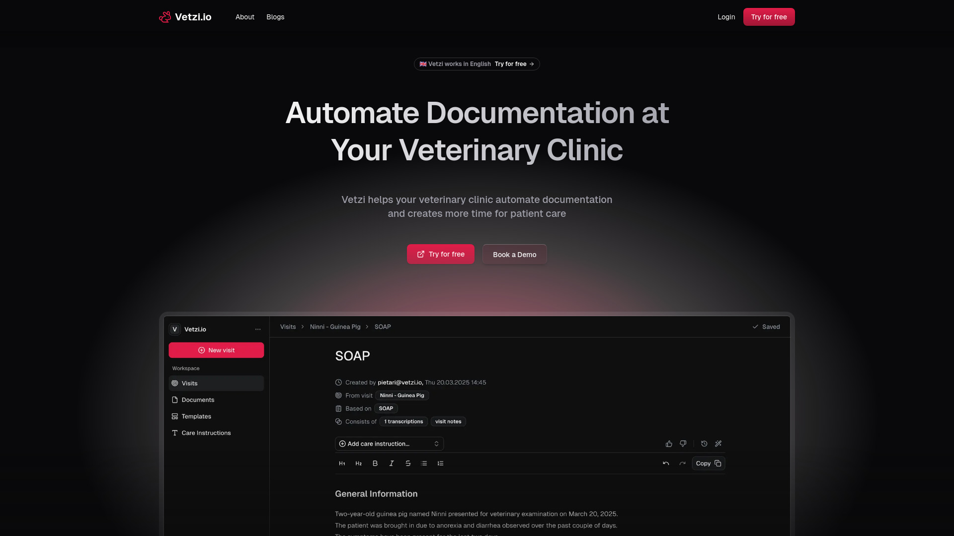 Vetzi.io网页截图,Vetzi.io网页快照