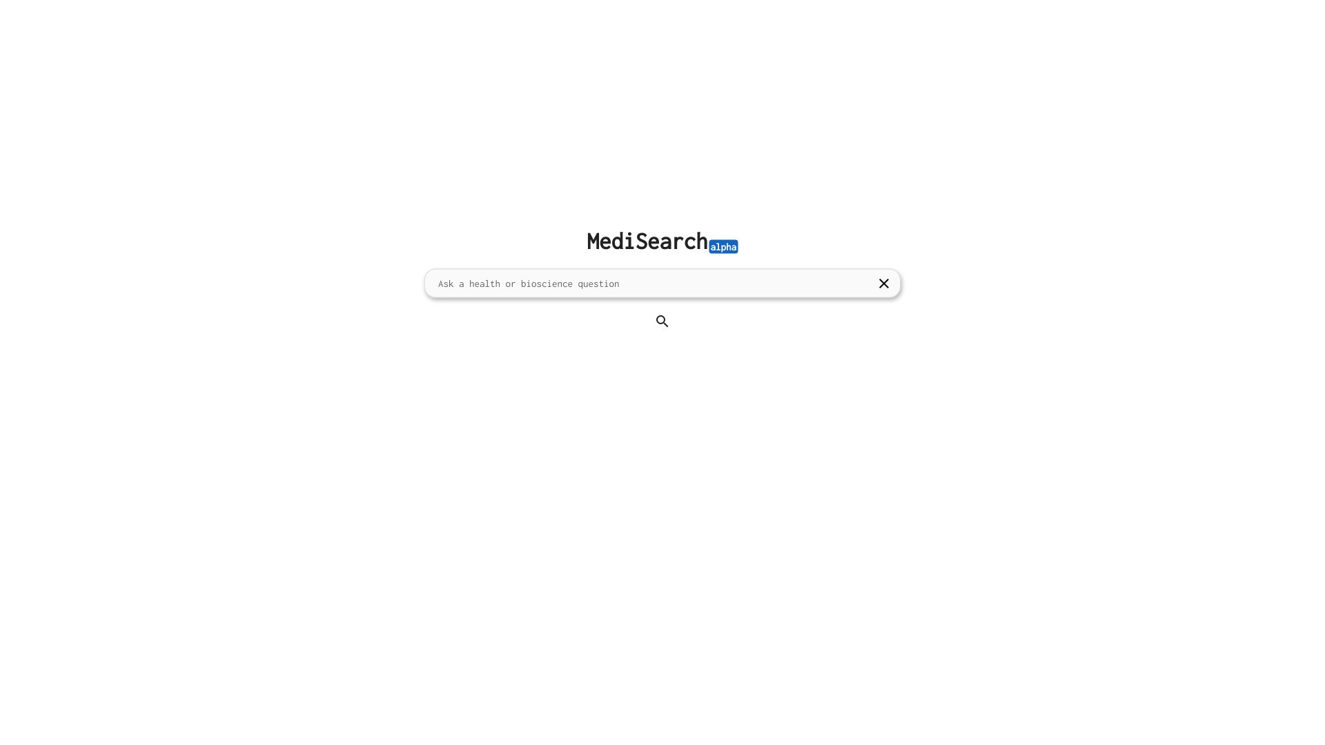 MediSearch网页截图,MediSearch网页快照