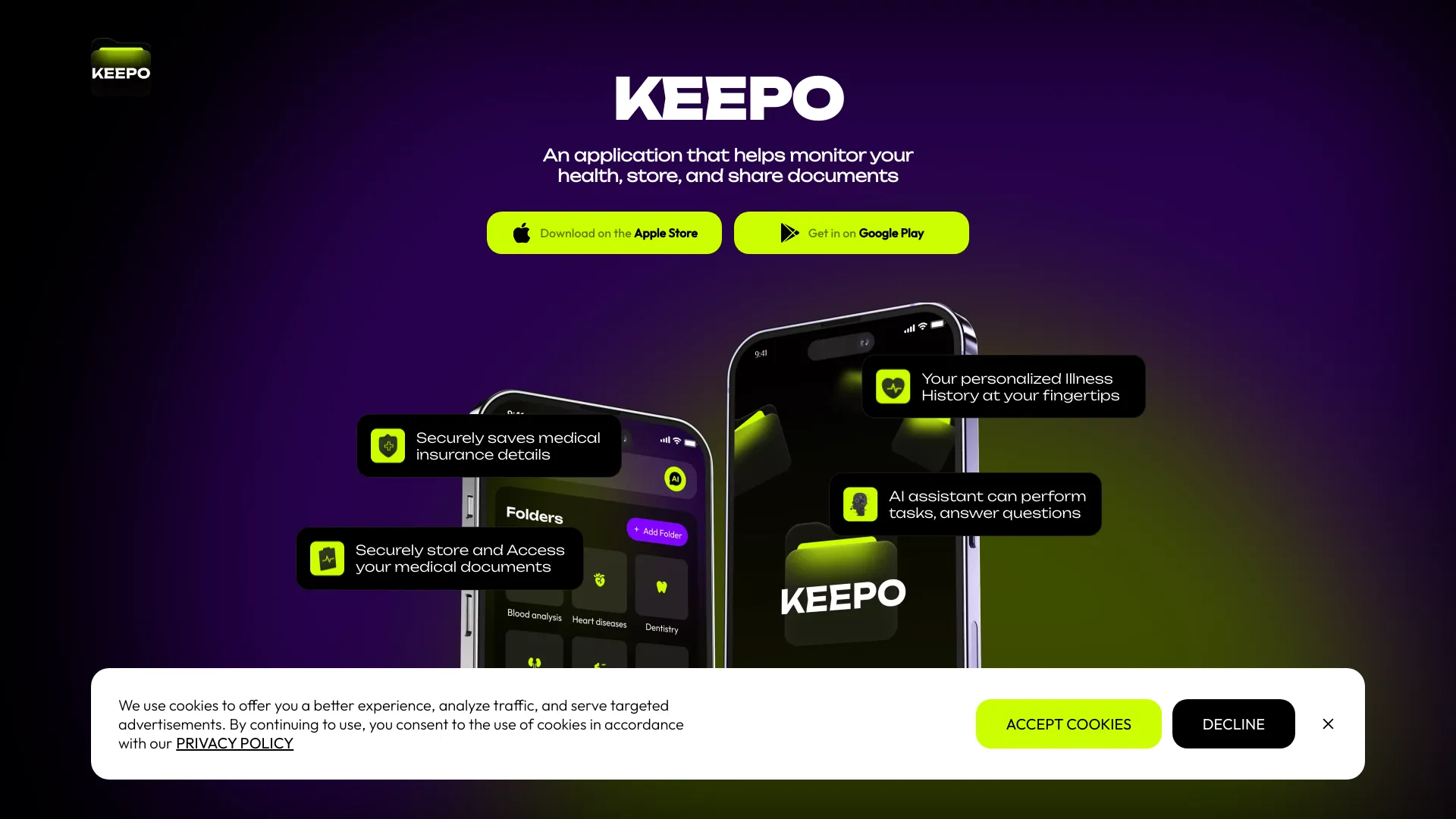Keepo – AI health tracker & assistant网页截图,Keepo – AI health tracker & assistant网页快照