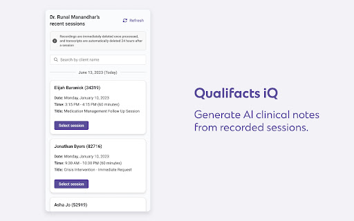 Qualifacts iQ – AI Note Assistant网页截图,Qualifacts iQ – AI Note Assistant网页快照