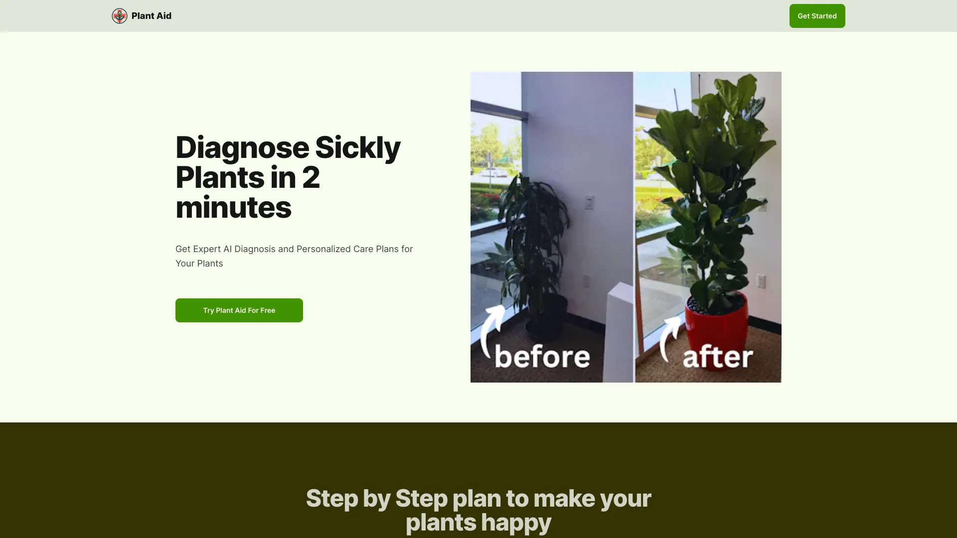Plant Aid网页截图,Plant Aid网页快照