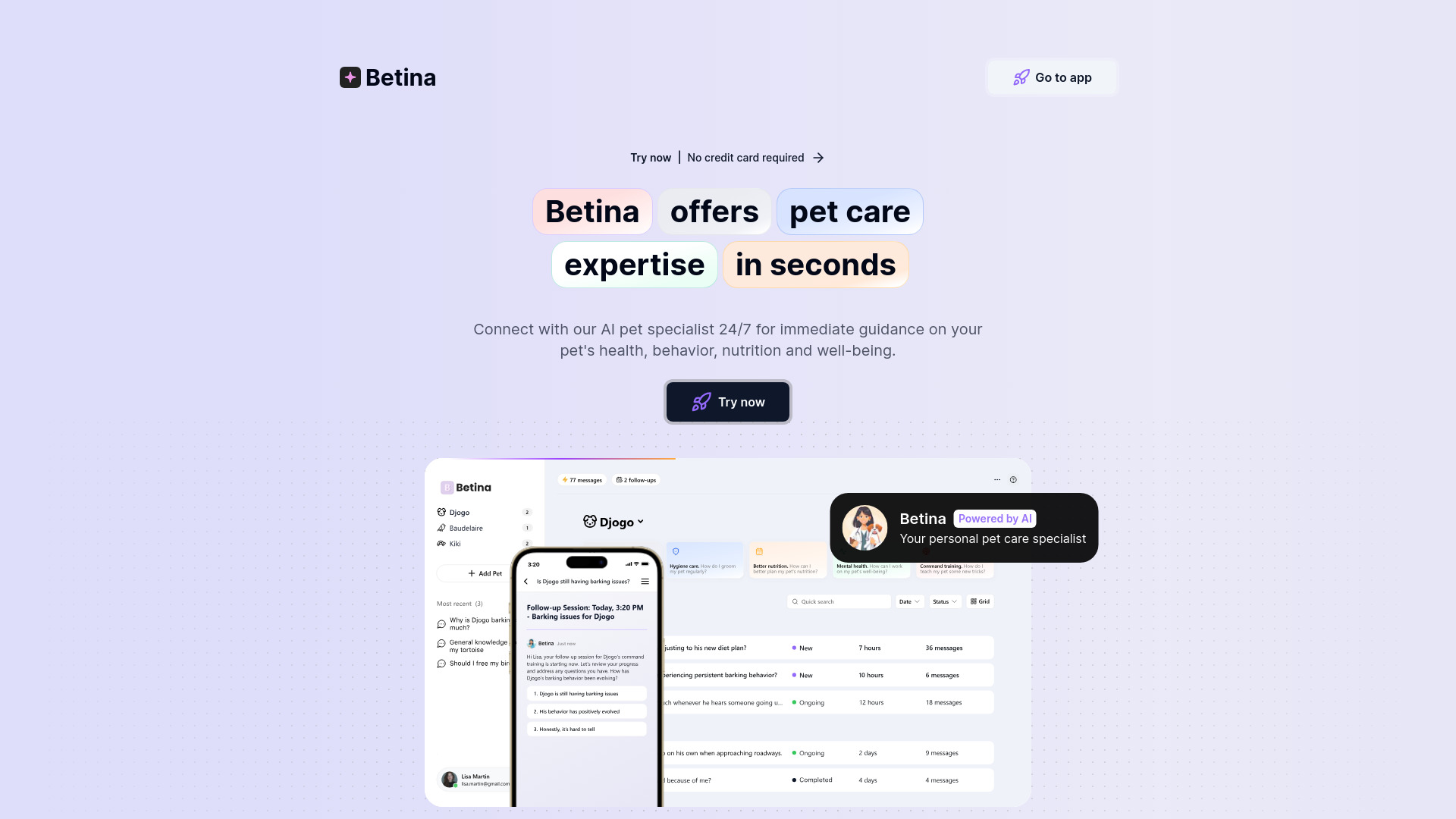 Betina网页截图,Betina网页快照