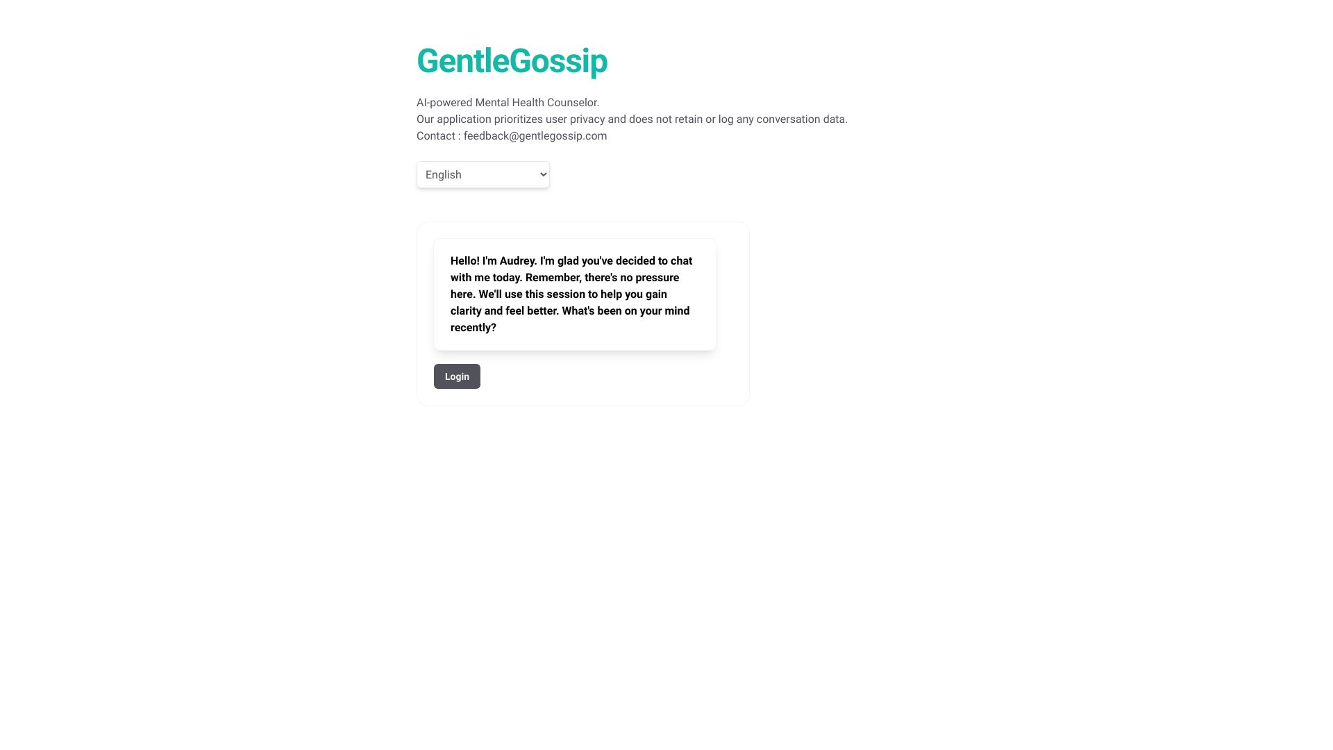 GentleGossip网页截图,GentleGossip网页快照