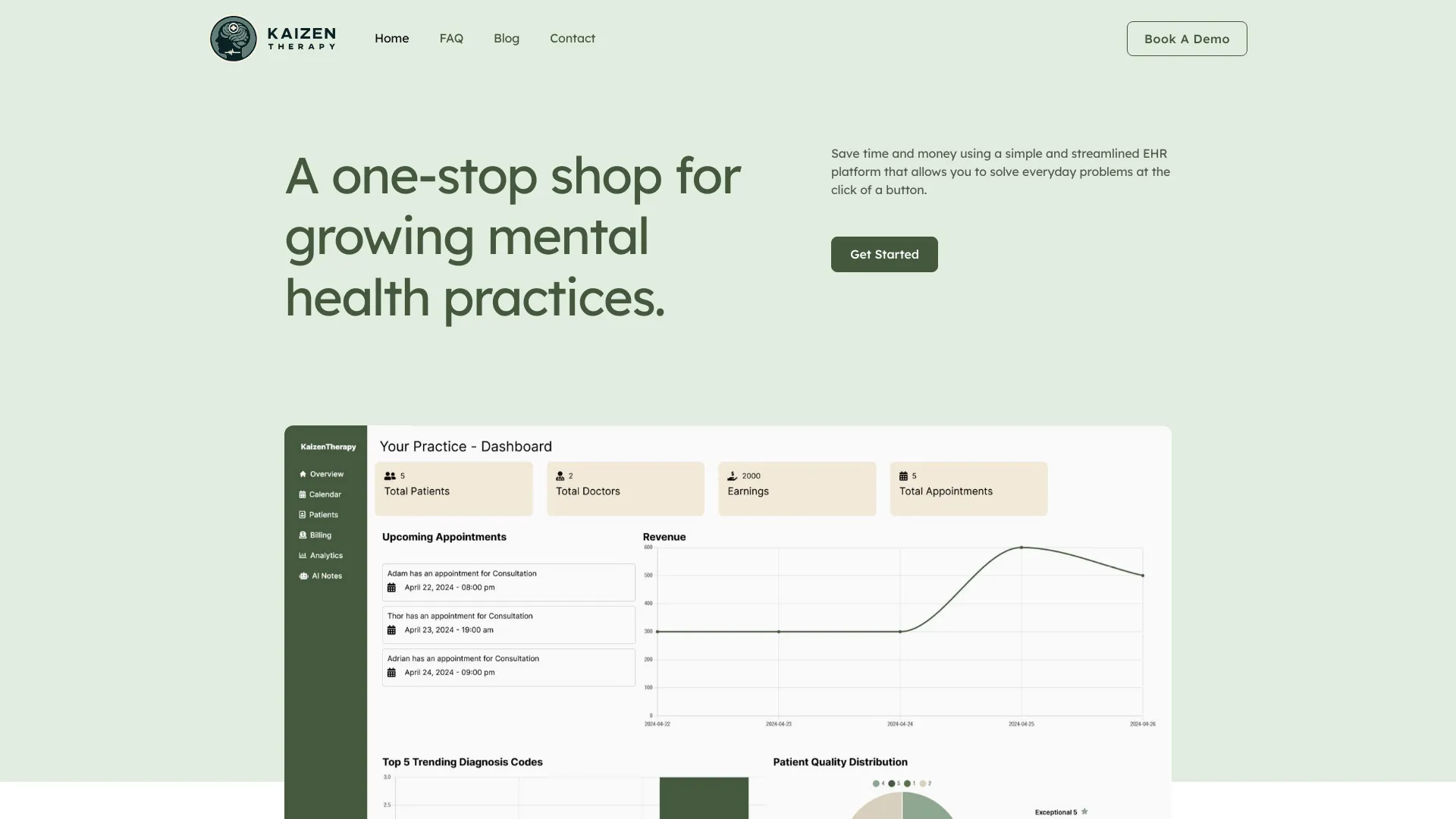 Kaizen Therapy App网页截图,Kaizen Therapy App网页快照