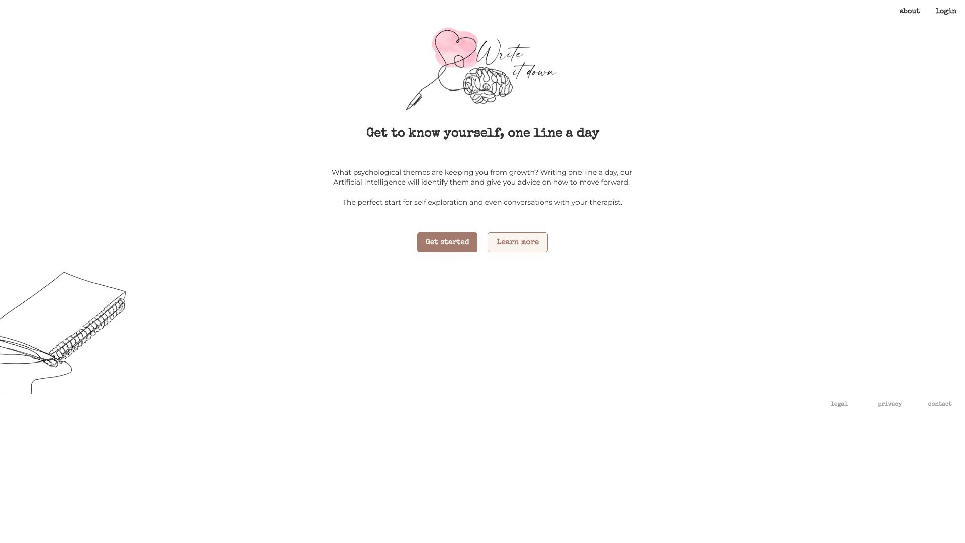 Writeitdown.ai网页截图,Writeitdown.ai网页快照
