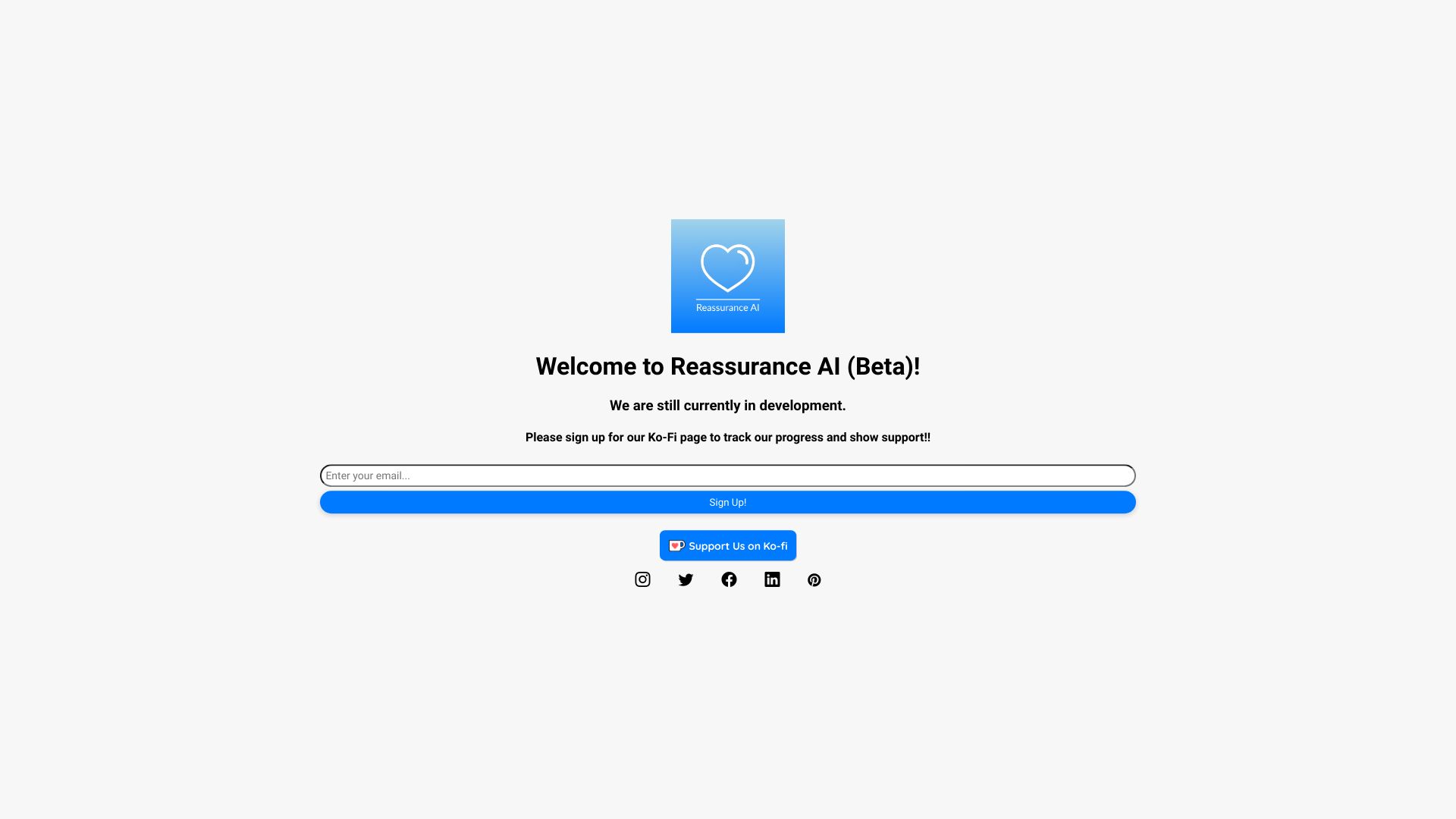 Reassurance AI (Beta)网页截图,Reassurance AI (Beta)网页快照