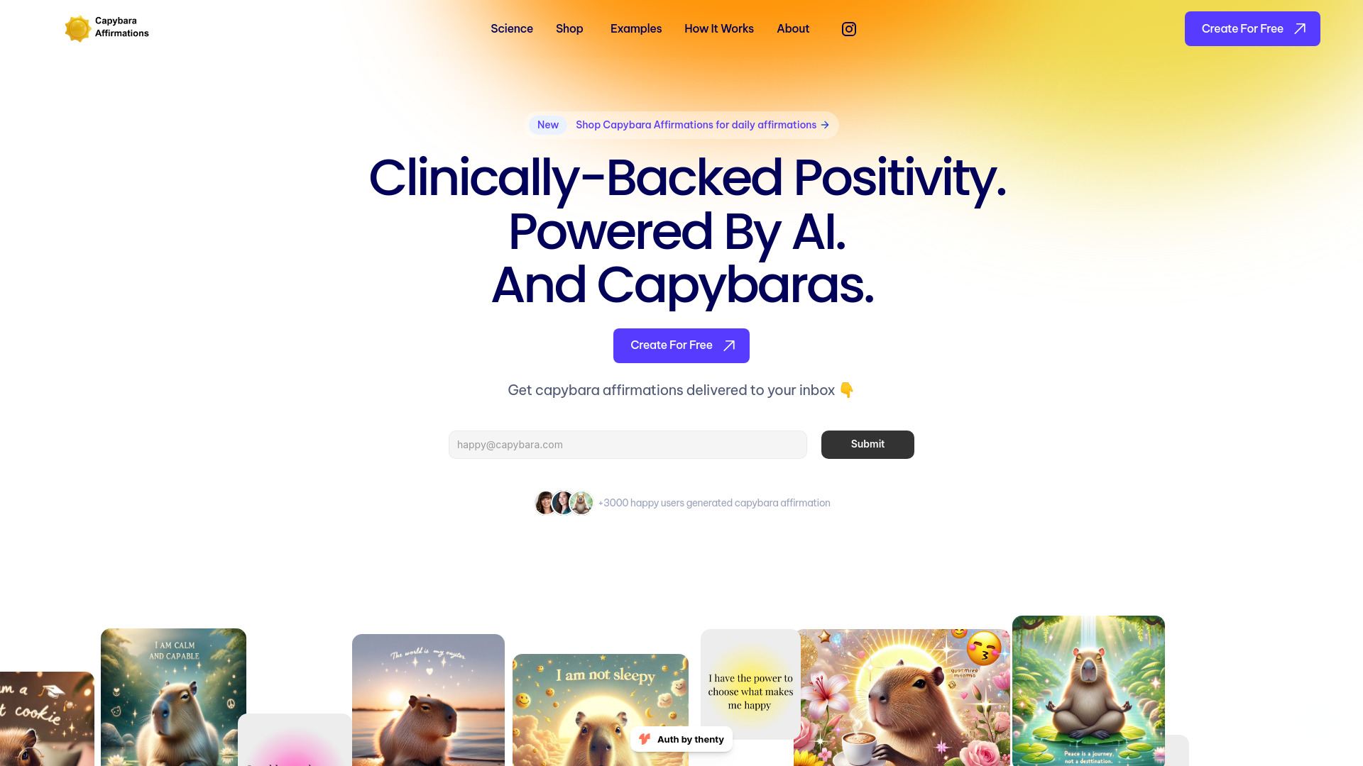 Capybara Affirmations网页截图,Capybara Affirmations网页快照