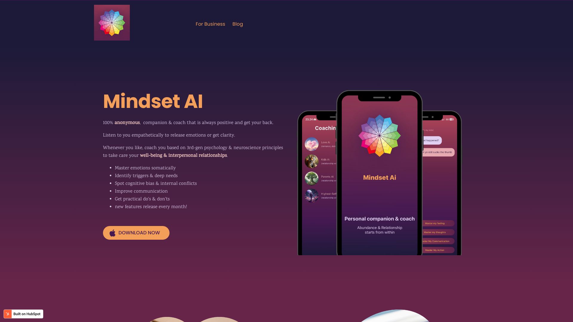 Mindset AI – Beyond Talk Therapy网页截图,Mindset AI – Beyond Talk Therapy网页快照