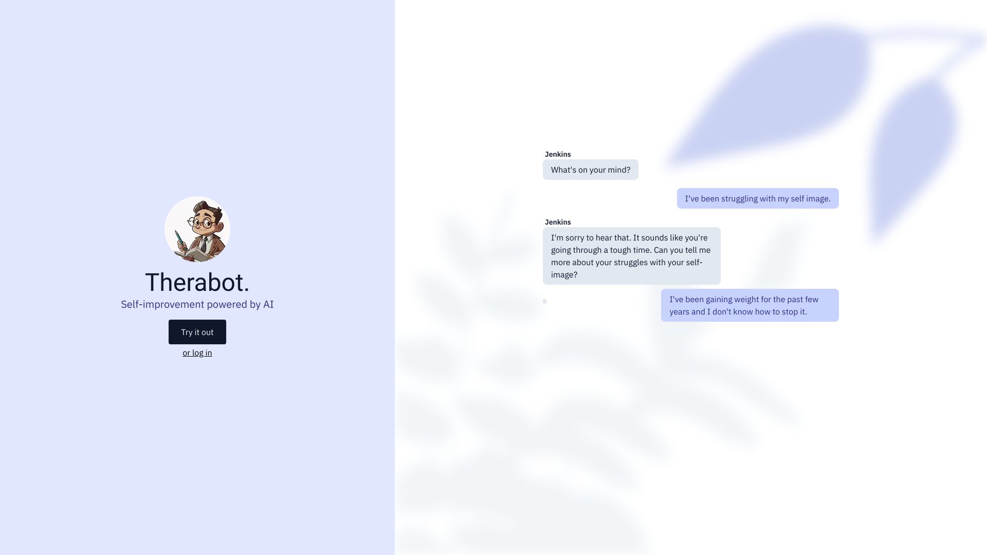 Therabot网页截图,Therabot网页快照