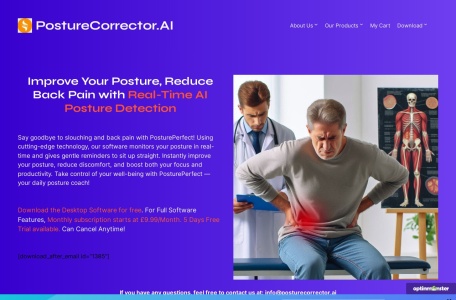 PosturePerfect网页截图,PosturePerfect网页快照