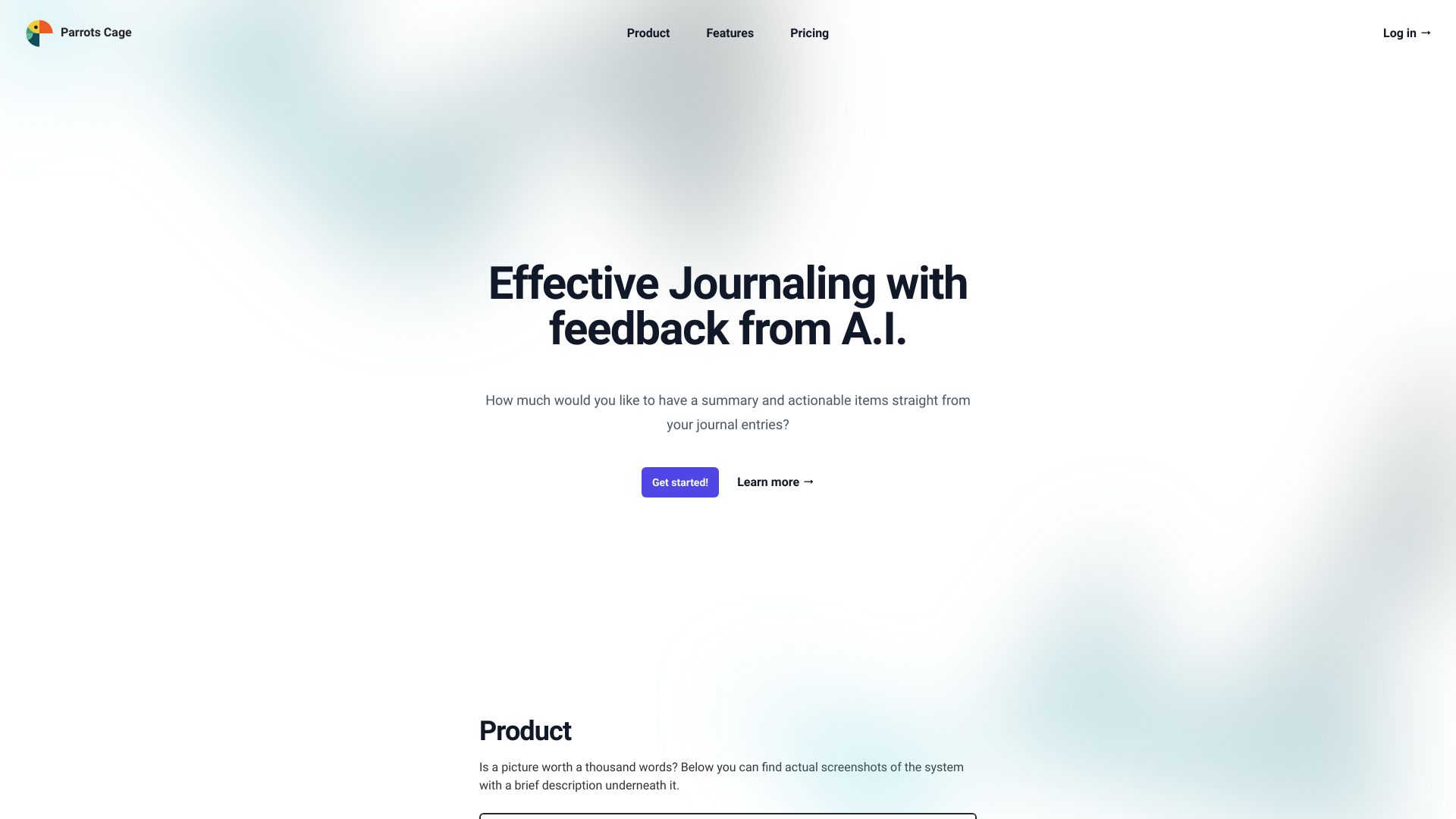 ParrotsCage网页截图,ParrotsCage网页快照