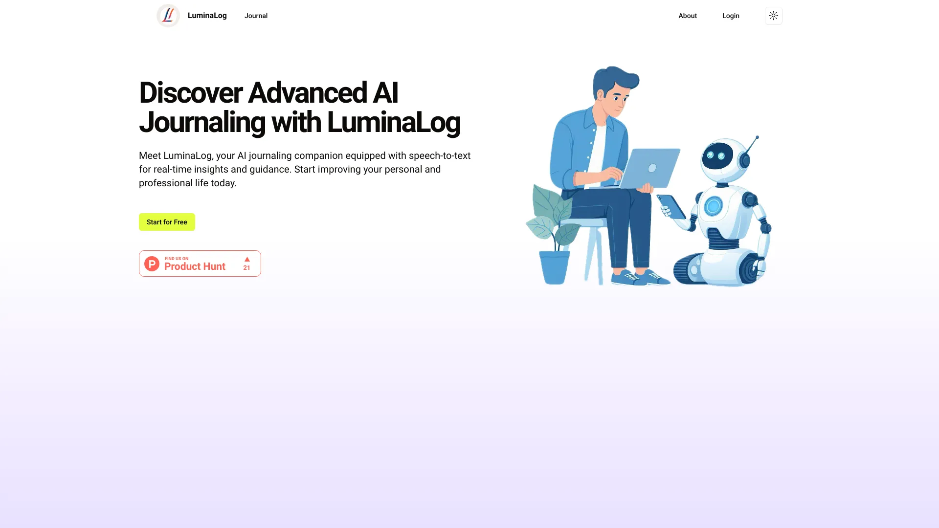 LuminaLog网页截图,LuminaLog网页快照