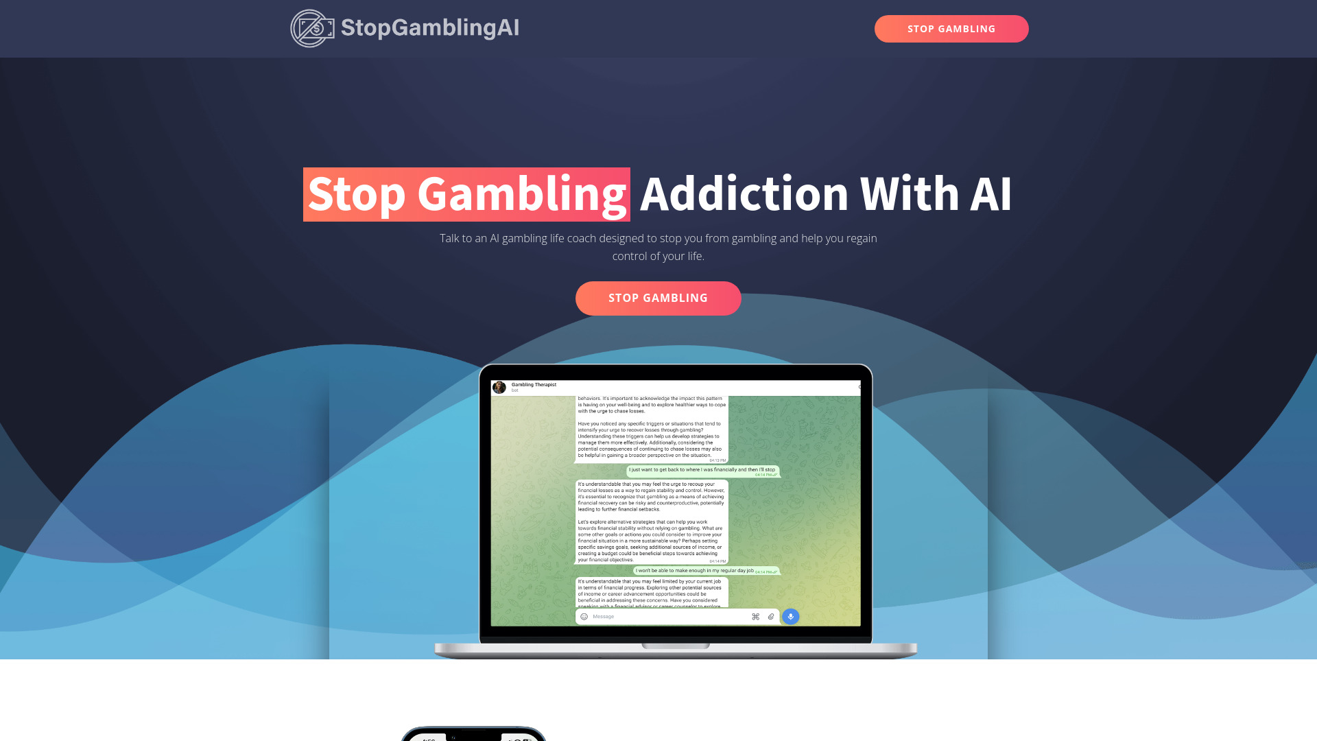 StopGamblingAI网页截图,StopGamblingAI网页快照