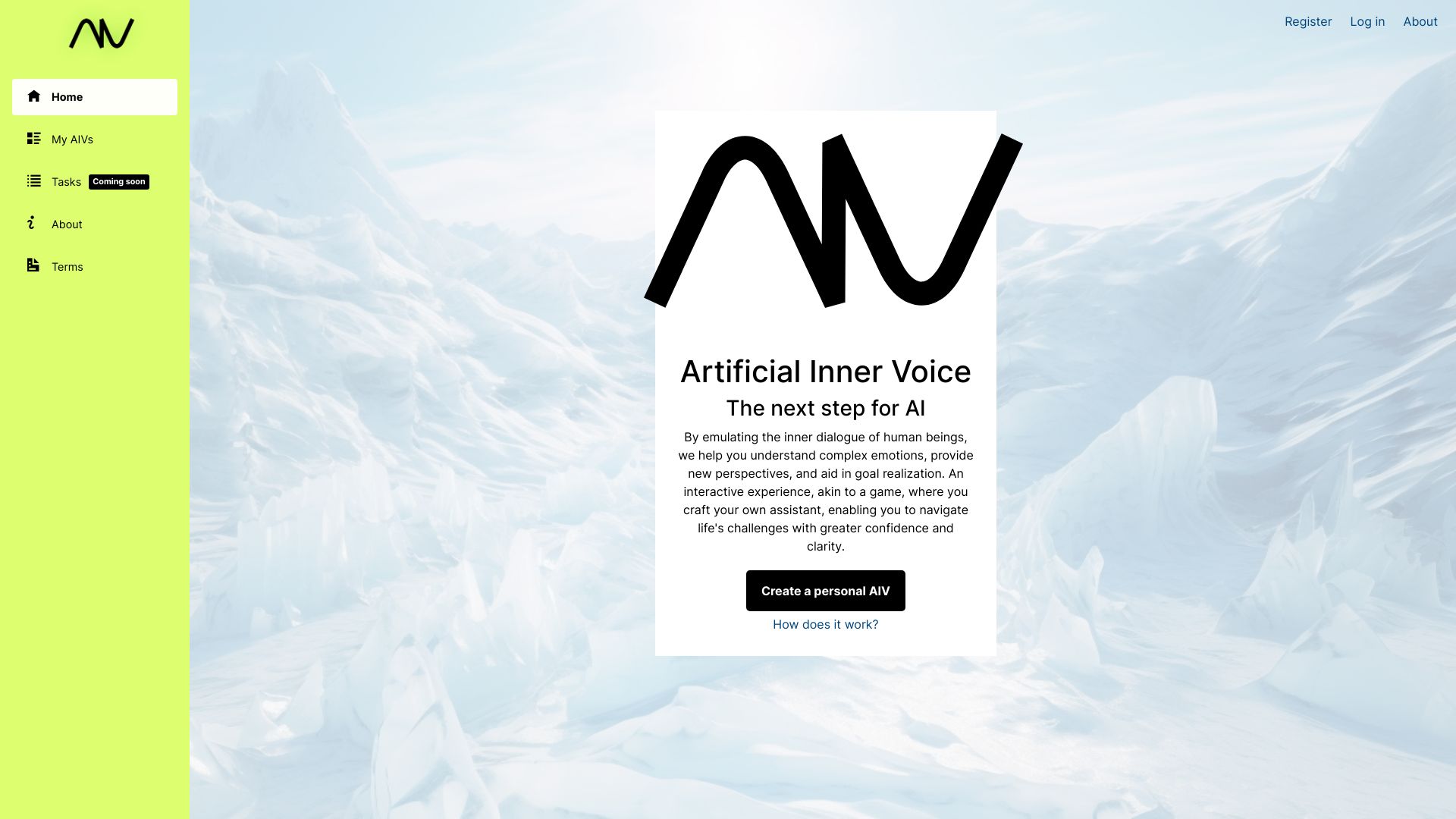 Artificial Inner Voice (AIV)网页截图,Artificial Inner Voice (AIV)网页快照
