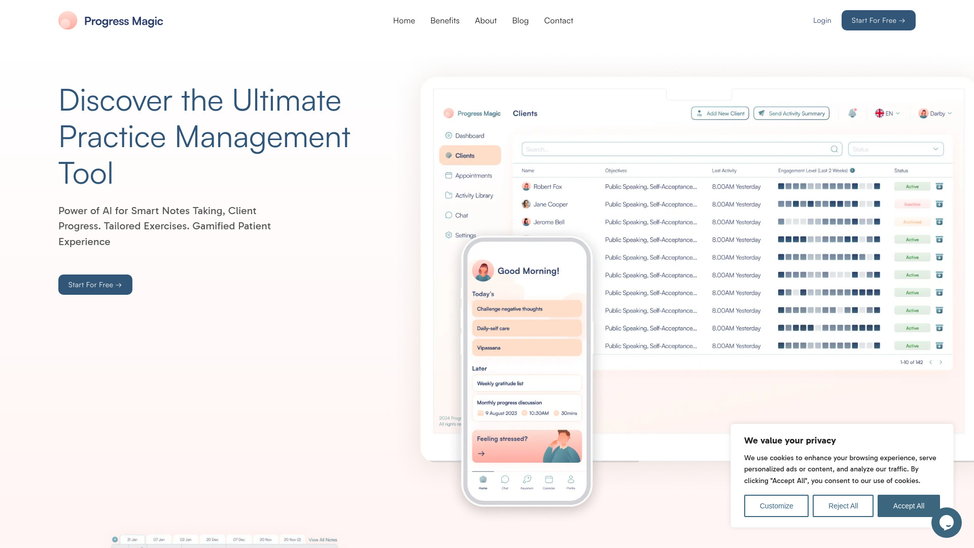 Progress Magic网页截图,Progress Magic网页快照