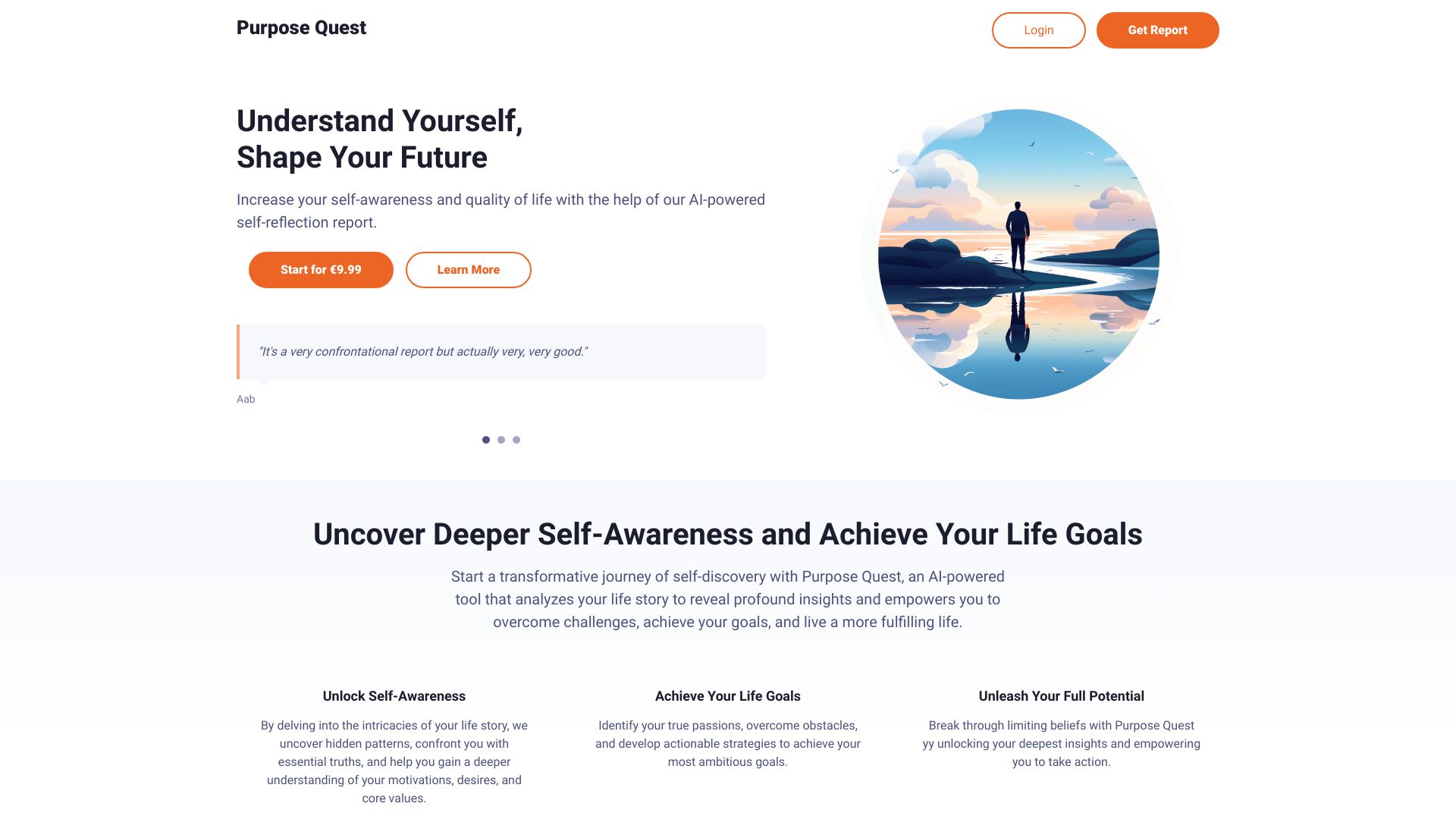 Purpose Quest网页截图,Purpose Quest网页快照