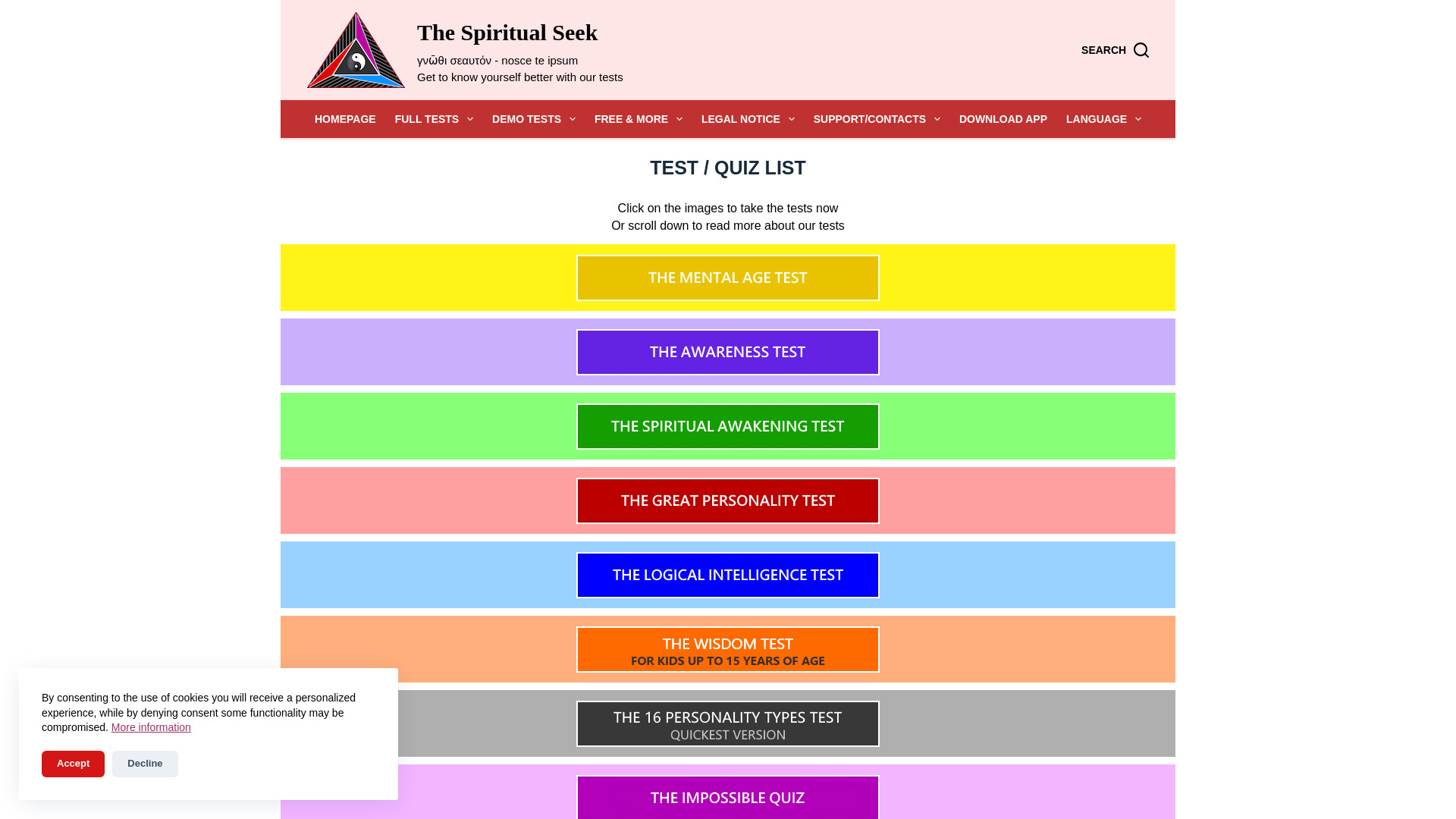The Spiritual Seek网页截图,The Spiritual Seek网页快照