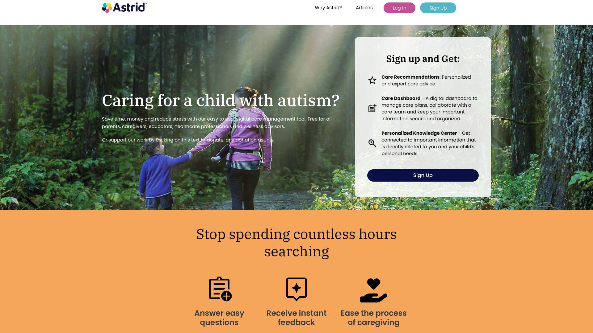 Astrid CareSmart网页截图,Astrid CareSmart网页快照