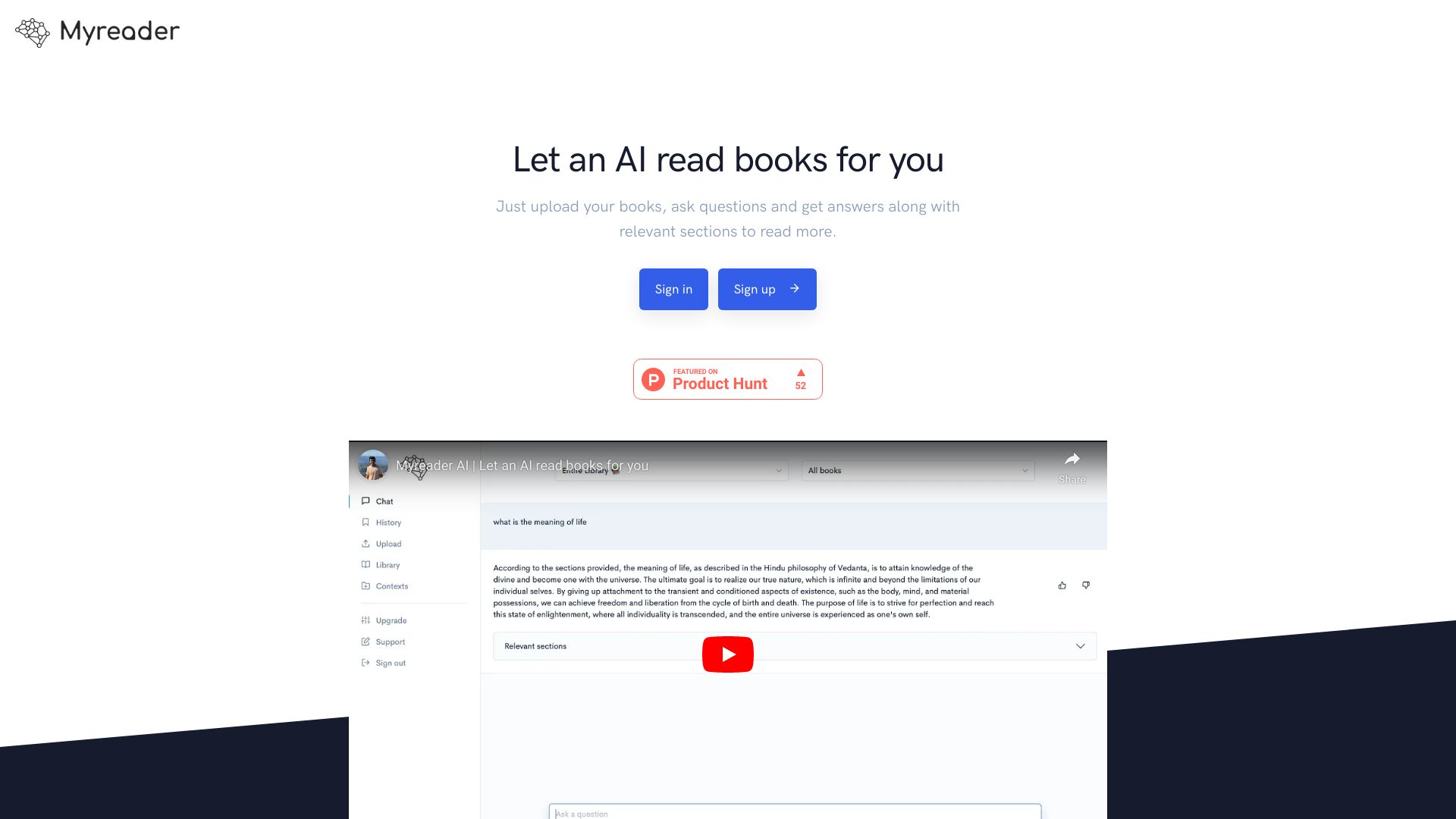 Myreader AI网页截图,Myreader AI网页快照
